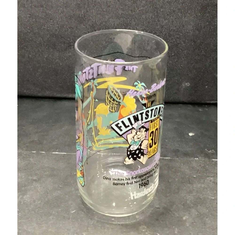 Hanna-Barbera‎ The Flintstones First 30 Years Tumbler, Vintage Collectible Glass